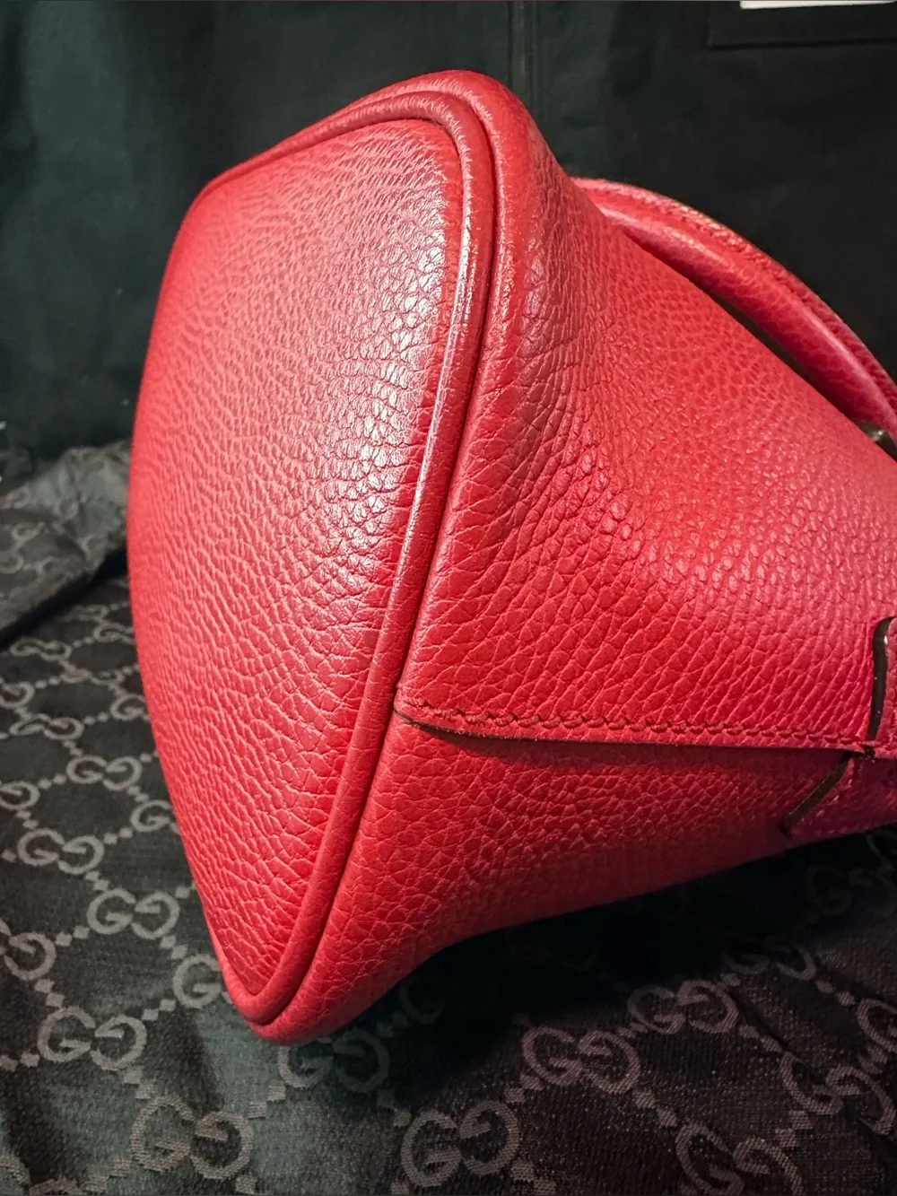 Gucci Leather GG Charm Dome 2Way Pre-Owned